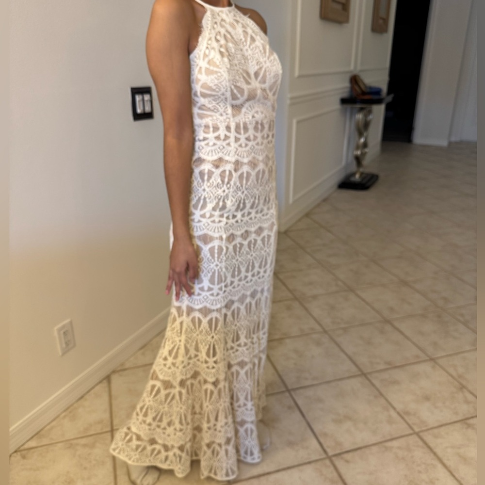 True decadence ivory lace dress